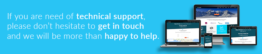 Technical Support Banner