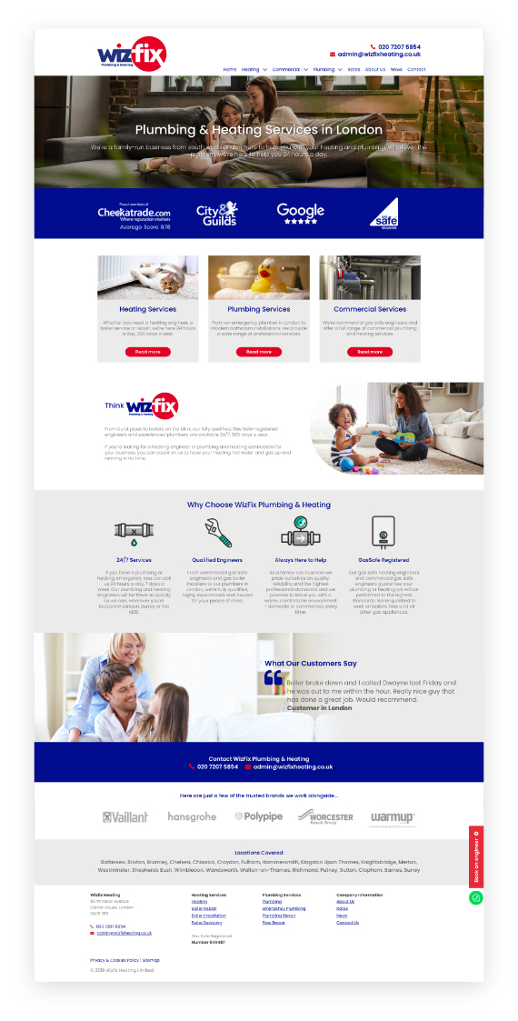 Joomla Website Build - Wizfix